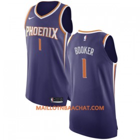 Maillot NBA Phoenix Suns Devin Booker 1 Nike 2017-18 Violet Swingman - Homme